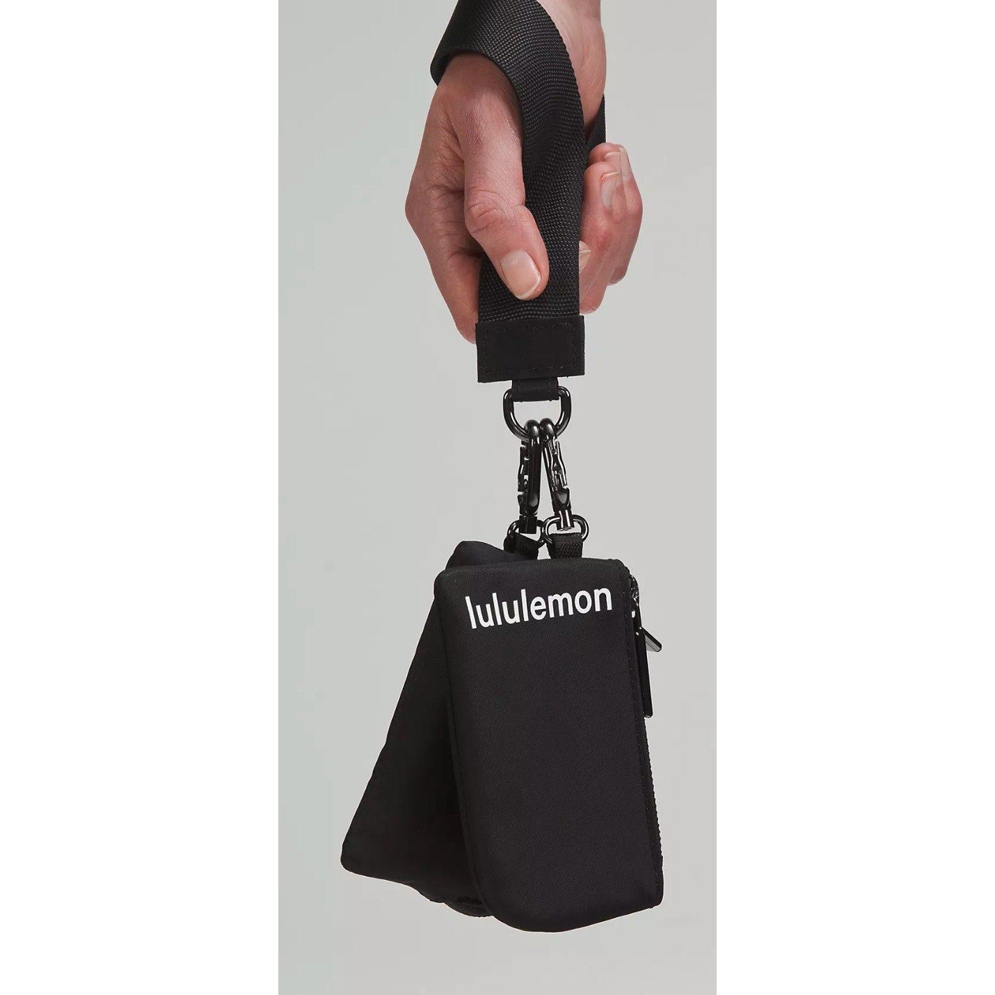 0268  NWT LULULEMON Dual Pouch Wristlet in BLACK/BLACK