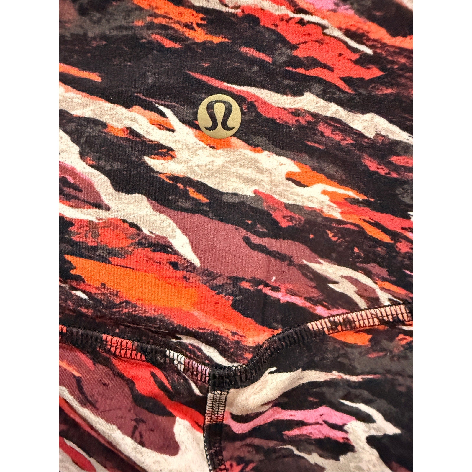 6616 LULULEMON Lunar New Year Align High-Rise Pant 25" Tiger Tide Smoky Red Multi Sz 6 *RARE