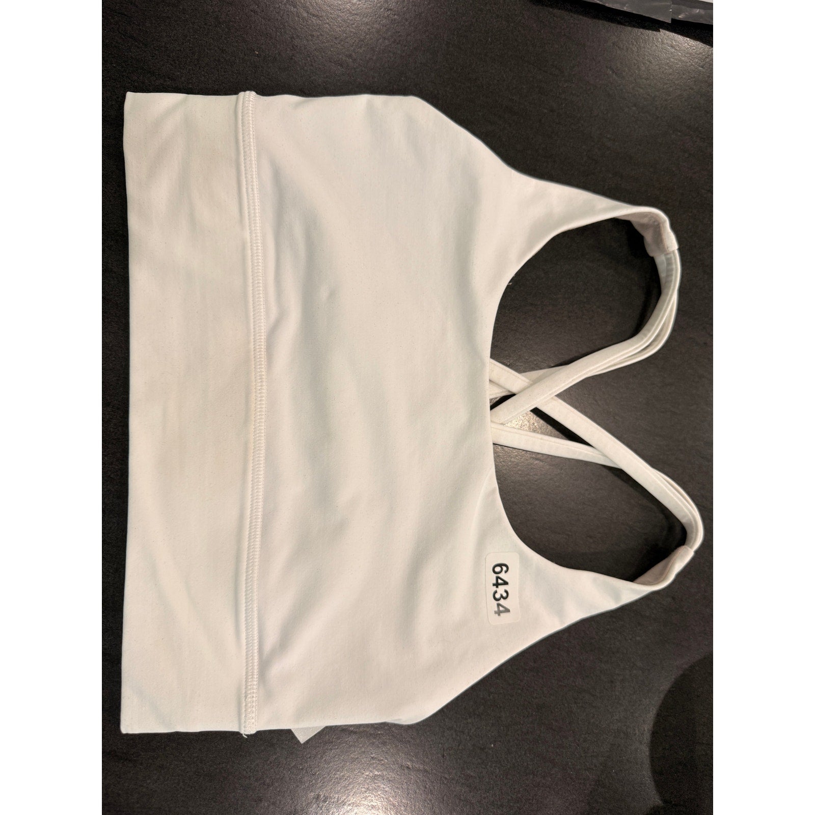 6434 - Lululemon Energy Bra *Long Line White sz 6