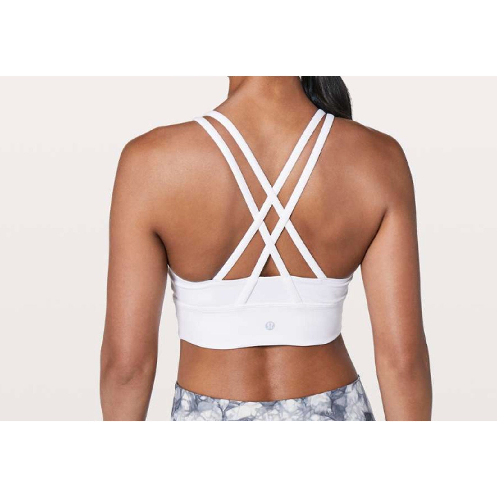 6433 Lululemon Energy Bra *Long Line White sz 6