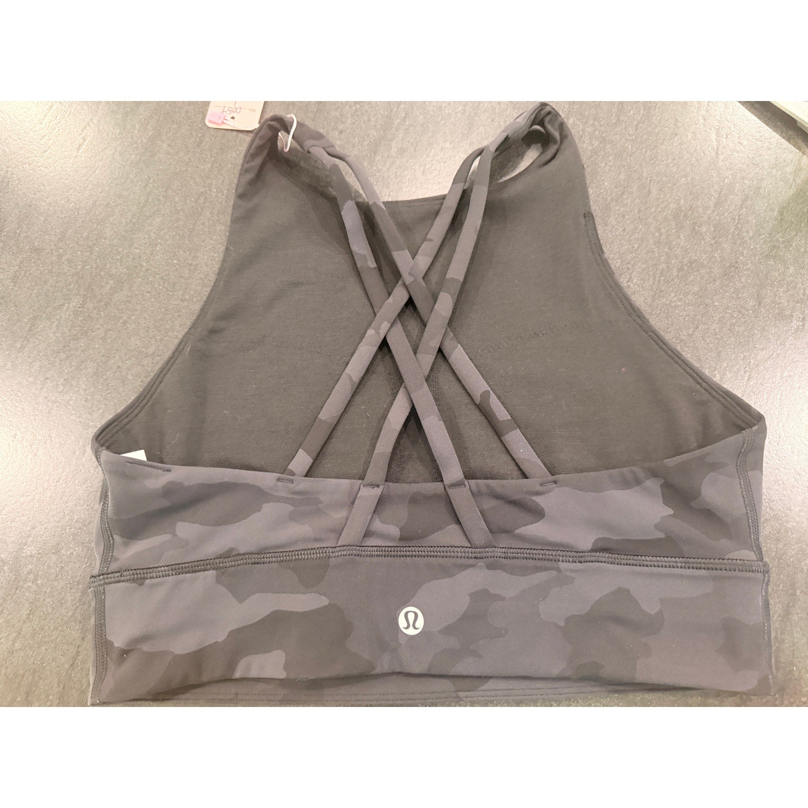 54 - LULULEMON Energy High-Neck Longline Bra Heritage 365 Camo Sz 8