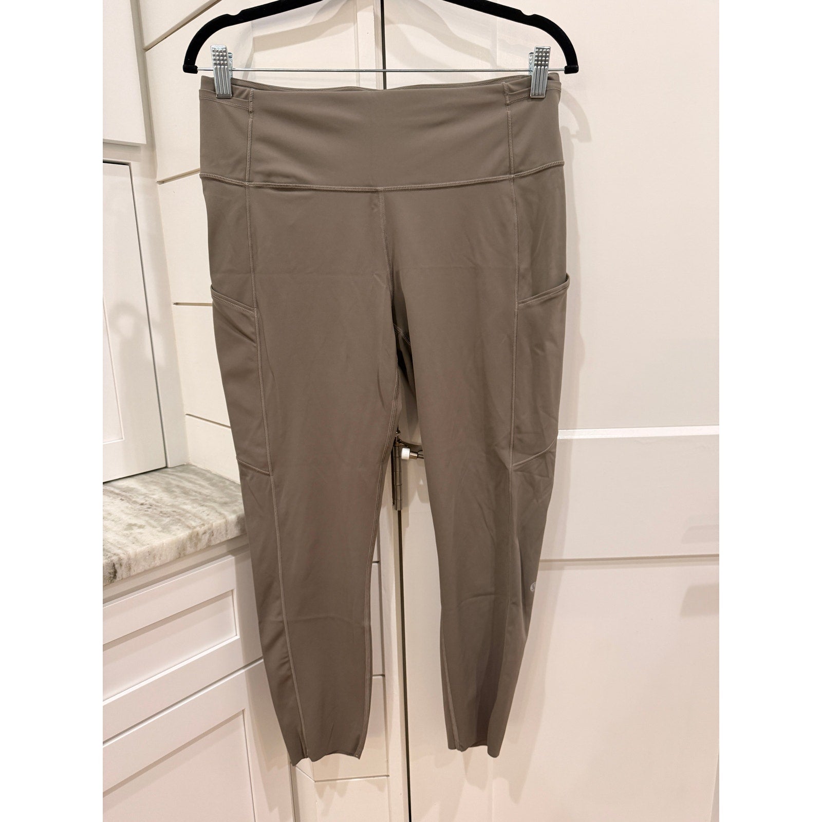 6824 LULULEMON Fast & Free 7/8 Tight II *Non-Reflective Nulux 25" Grey Sge Sz 12