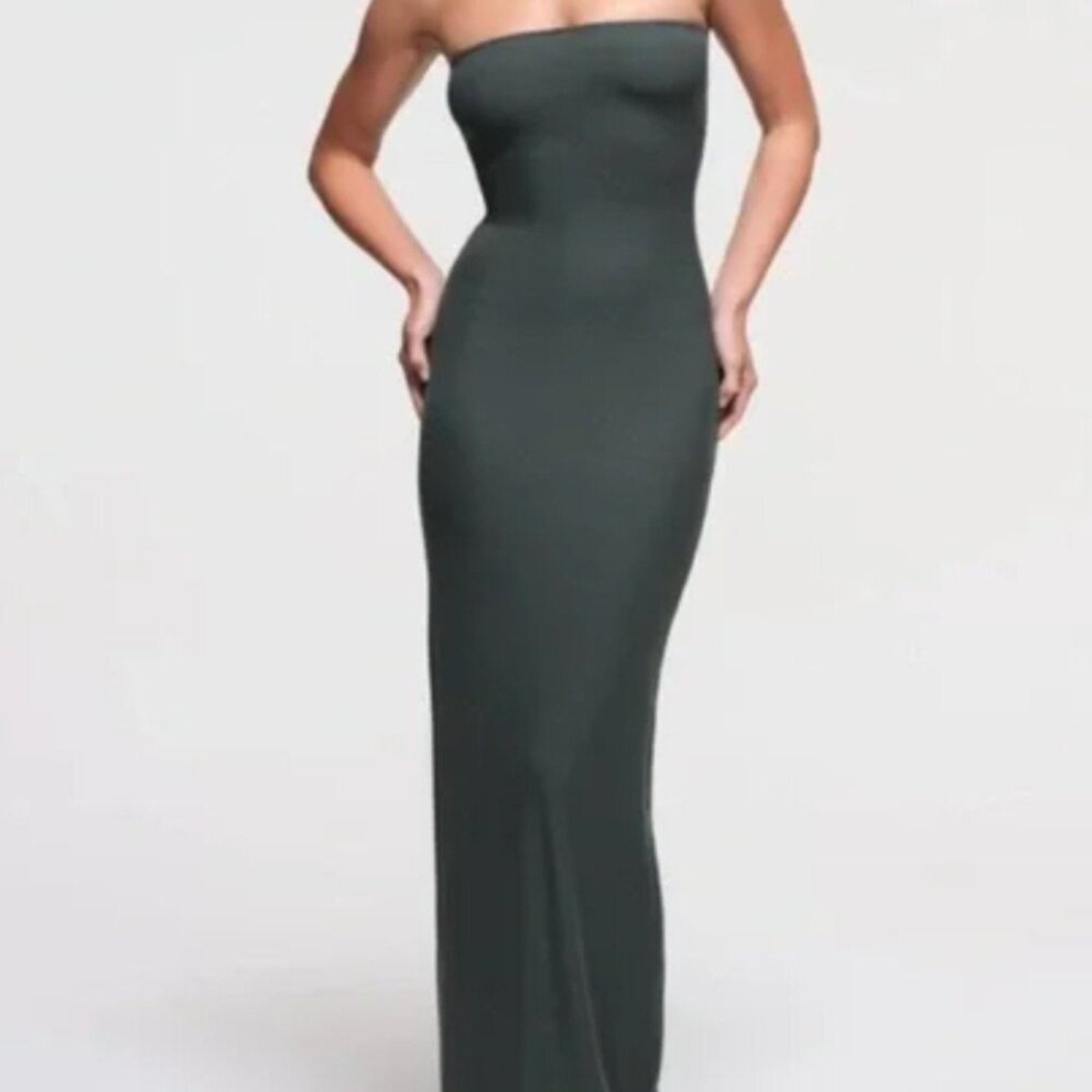 309 NWT SKIMS Soft Lounge Tube Dress in Deep Sea in XL
