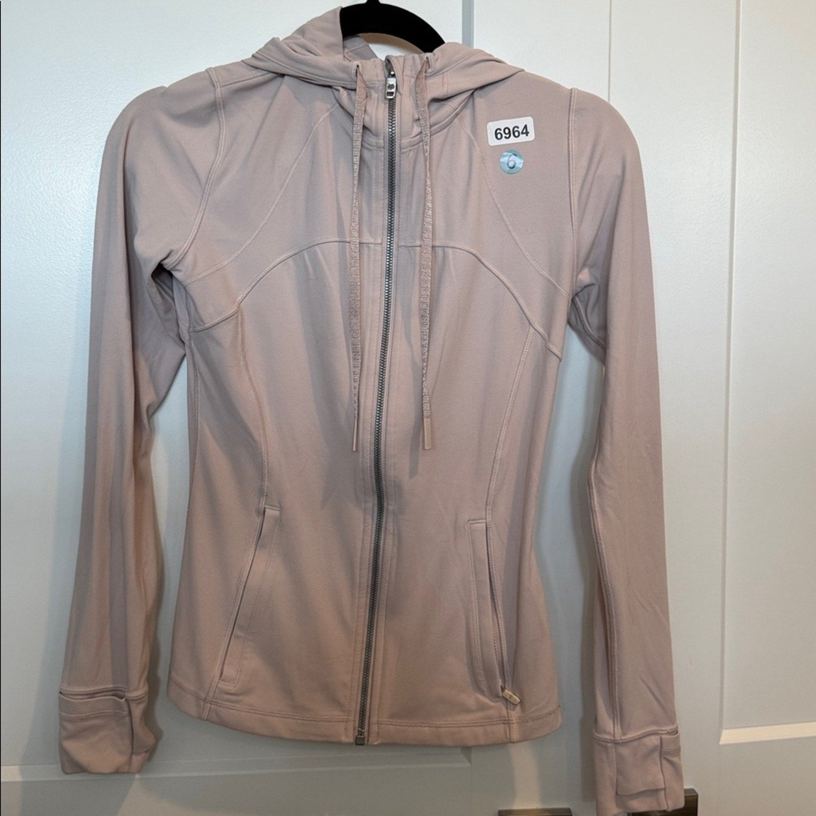(6964) Lululemon Hooded Define Jacket *Nuluin Pink Bliss $128 in sz 6