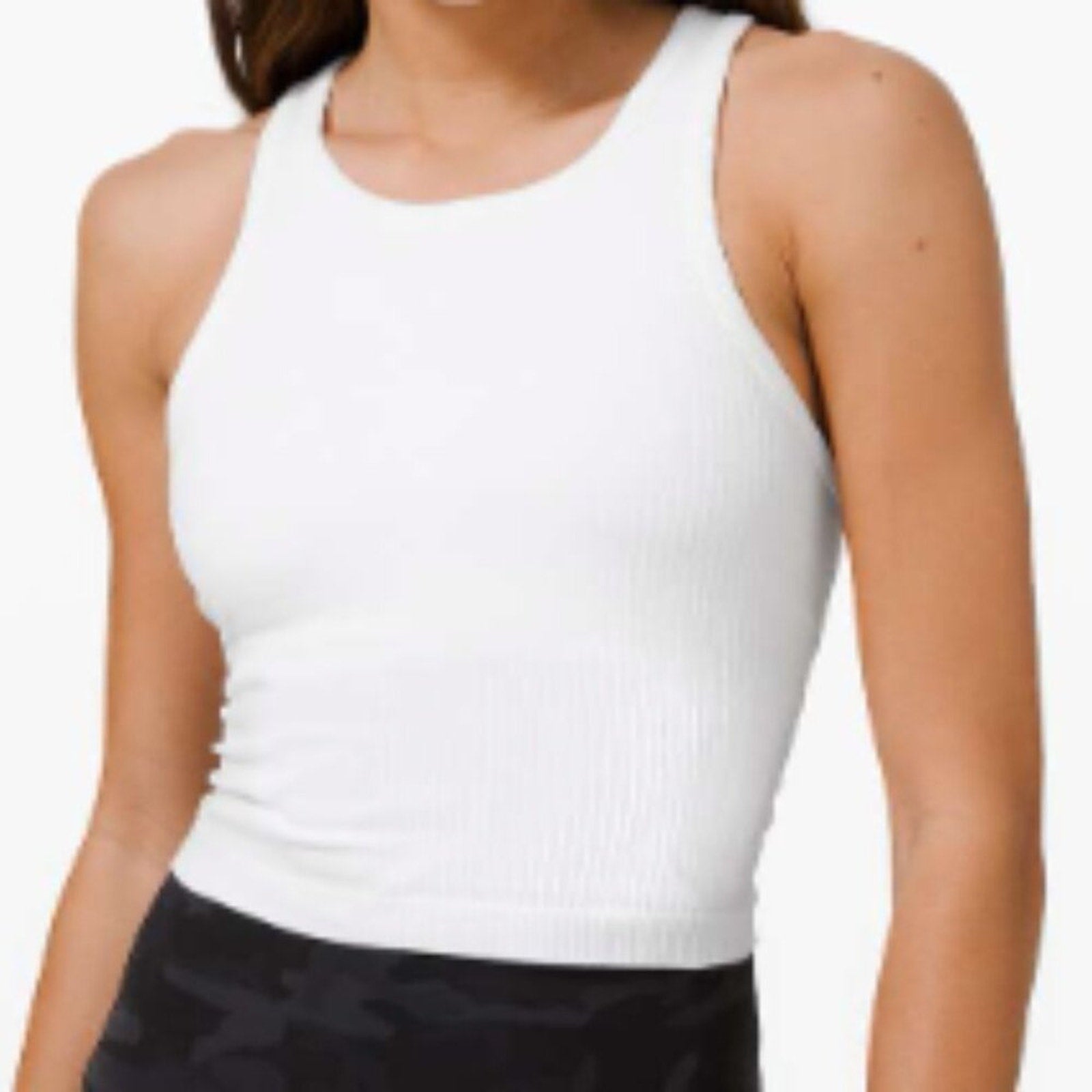 11 - Lululemon Ebb To Street Racerback Crop Tank Sz 6