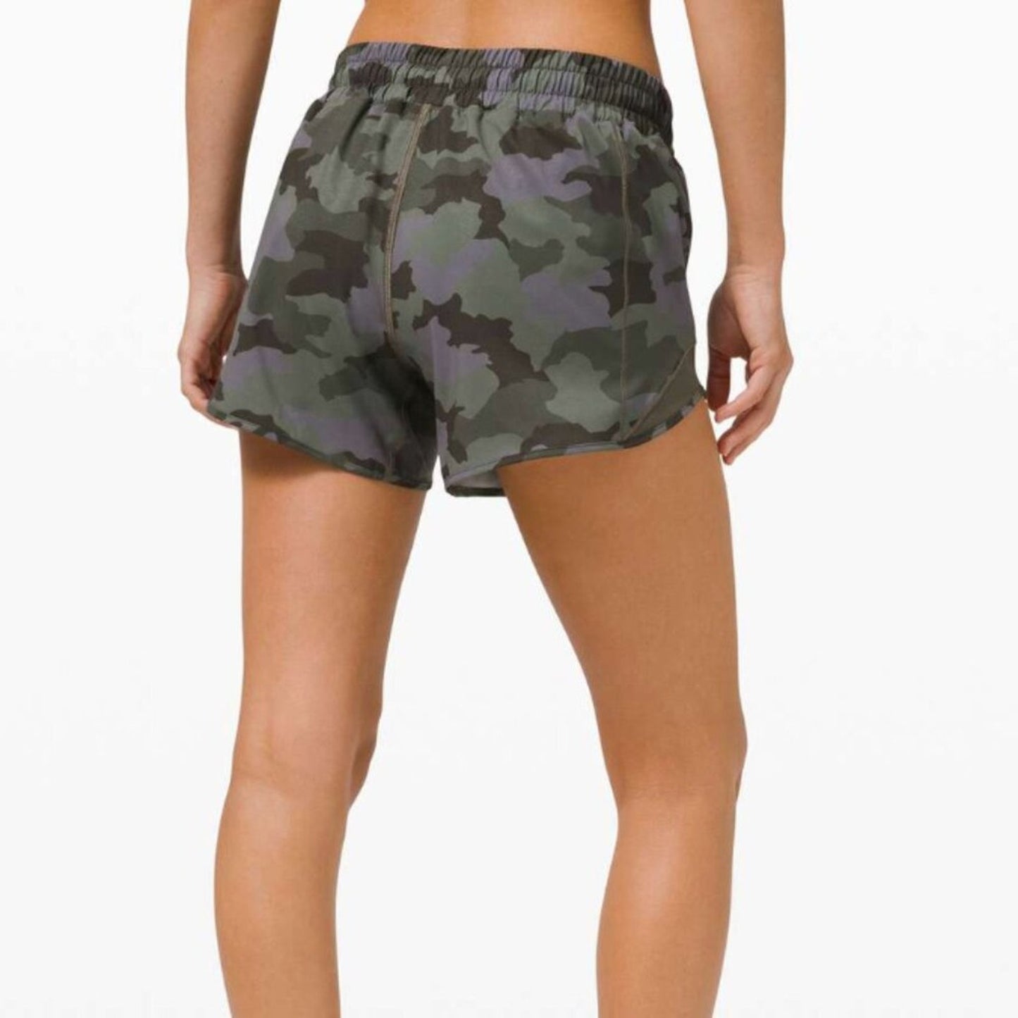 6899 Lululemon Hotty Hot Short II *Long 4" Heritage 365 Camo Dusky Lavender Mult