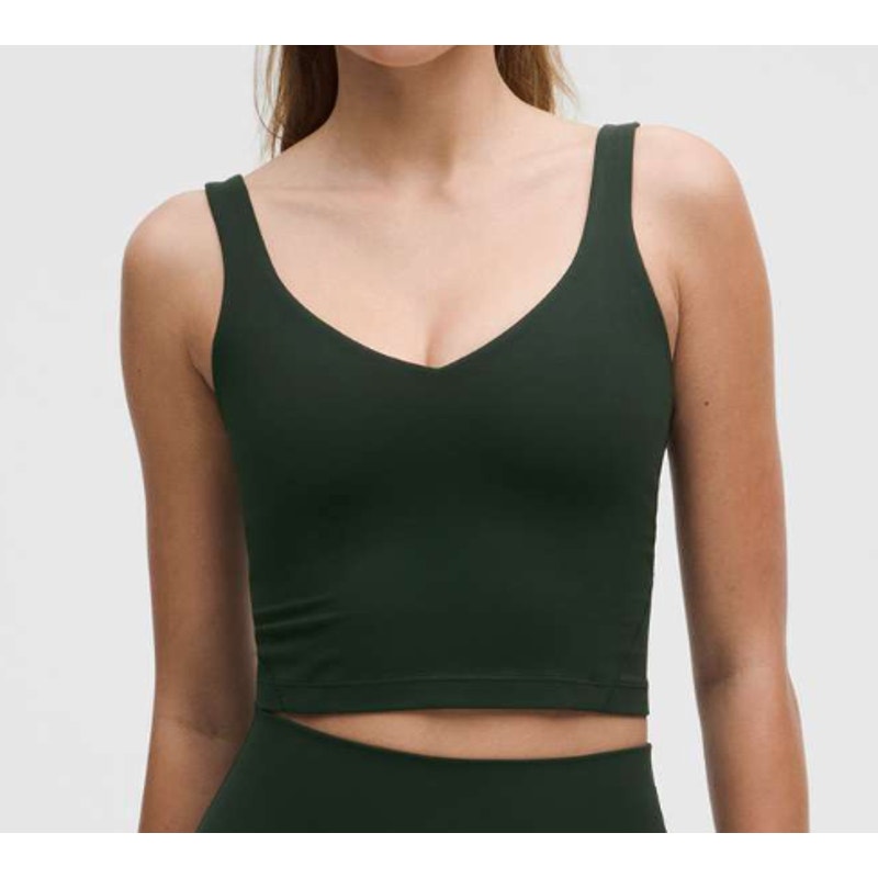 6886 NWT Lululemon Align Tank Top *Light Support in Rainforest Green in Sz 0