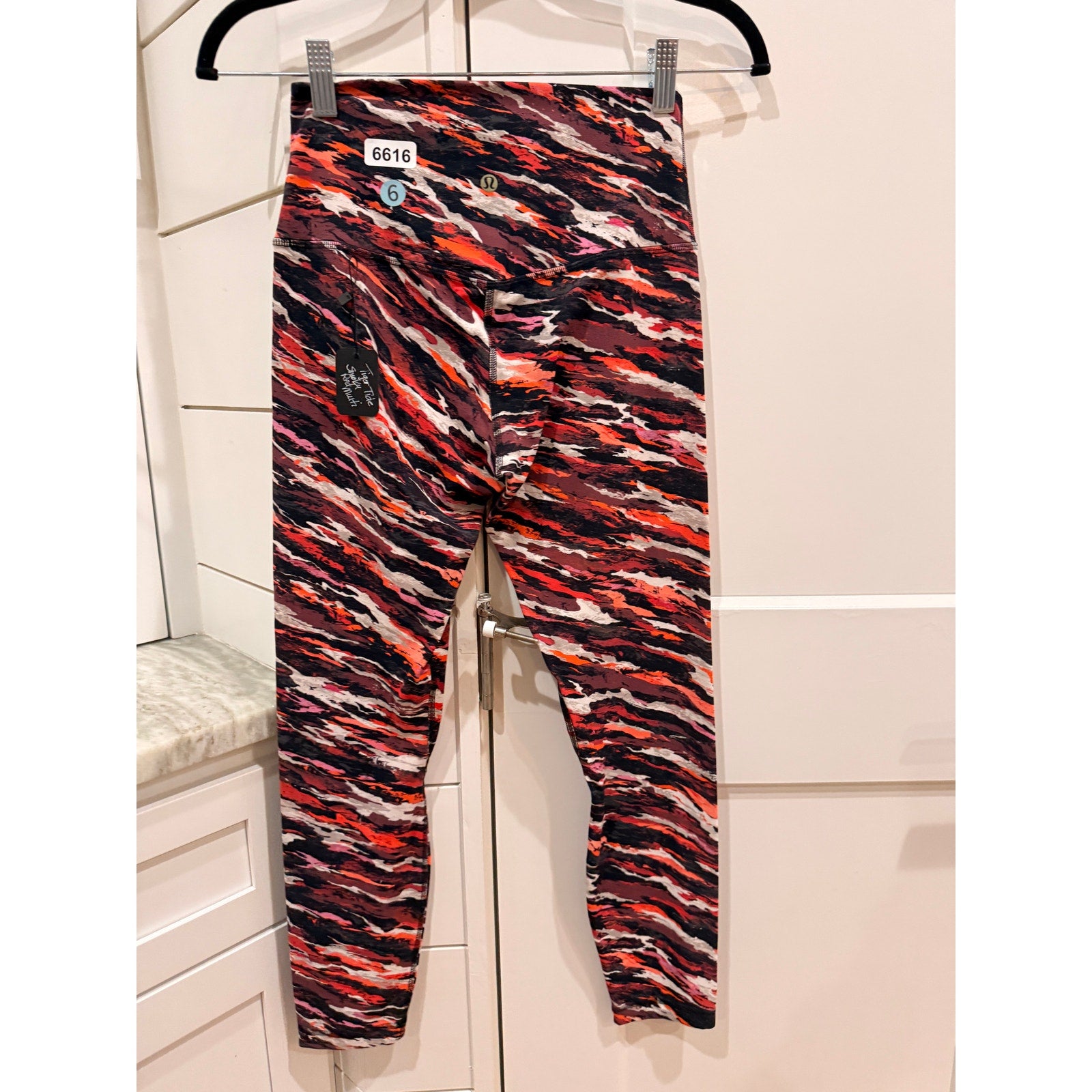 6616 LULULEMON Lunar New Year Align High-Rise Pant 25" Tiger Tide Smoky Red Multi Sz 6 *RARE