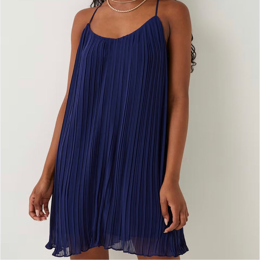 (85) BCBGENERATION Navy mini spaghetti strap dress Sz XS
