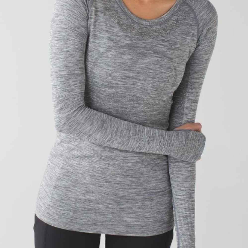 (1652)  🍋 LULULEMON RUN: Swiftly Tech LONG SLEEVE CREW **PULLS