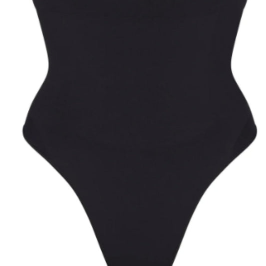 (2219/2456/2457) SKIMS NWT SEAMLESS SCULPT HIGH-WAISTED THONG in ONYX