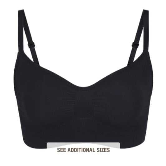 (2224/2225) SKIMS NWT SEAMLESS SCULPT  BRALETTE **ONYX