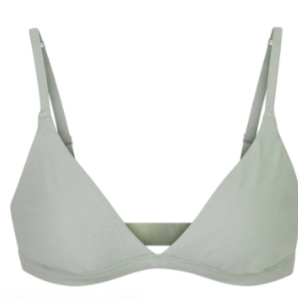 (2233) SKIMS NWT COTTON JERSEY  TRIANGLE BRALETTE
