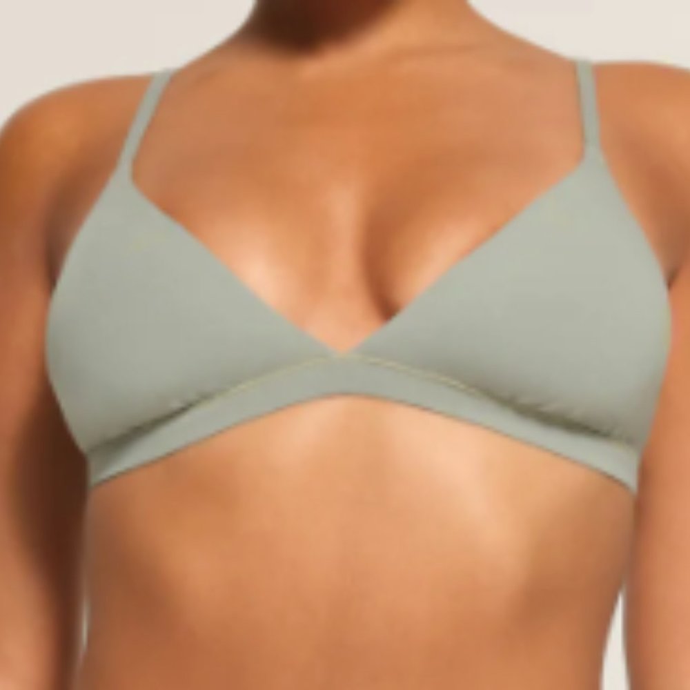 (2233) SKIMS NWT COTTON JERSEY  TRIANGLE BRALETTE