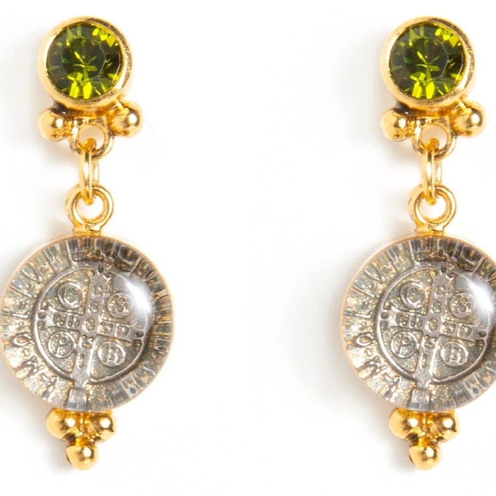 NWT VSA - Allegra Olivene Earrings