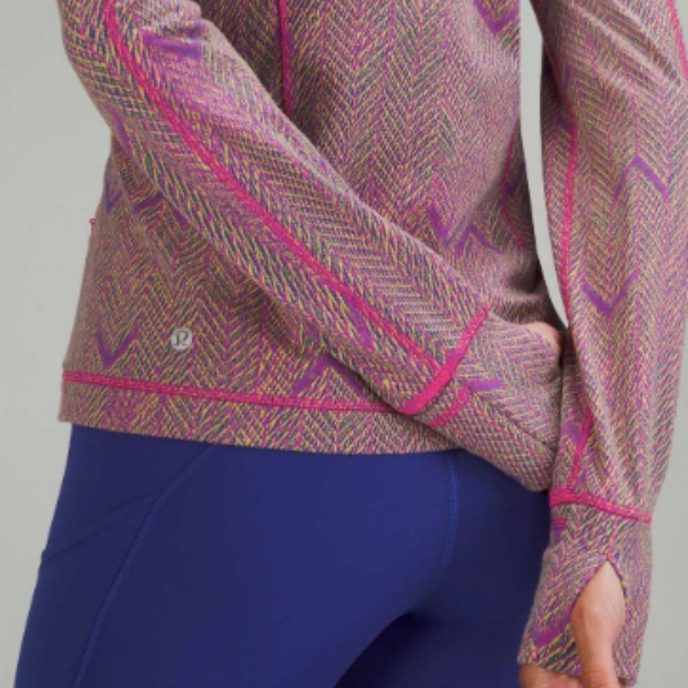 (6588) NWT Lululemon Its Rulu Run Long Sleeve Shirt *Jacquard Sz 6