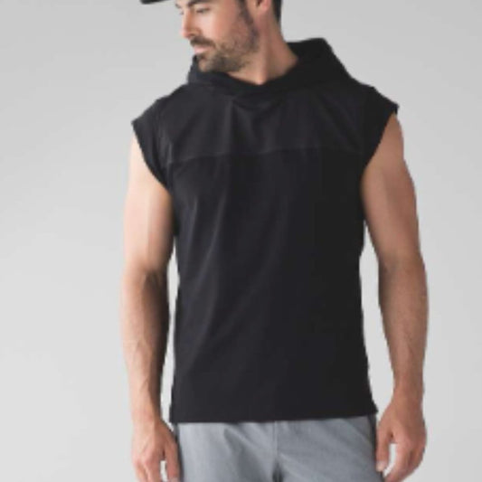 (228) 12.3.23 JACKET SHOW - LULULEMON MENS Stealth Hooded Sleeveless L/XL **