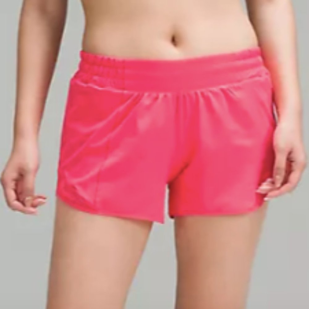 (2322/23/24/25/26) NWT Hotty Hot Low-Rise Lined Short 4" - LIPGLOSS size 6-14