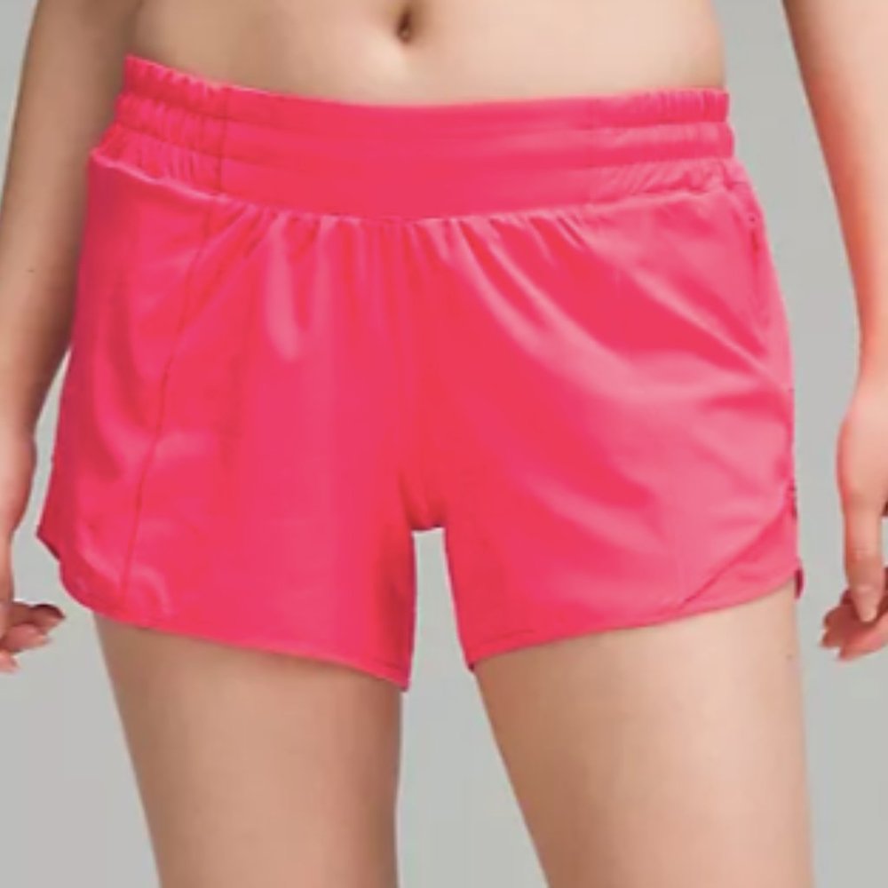 (2322/23/24/25/26) NWT Hotty Hot Low-Rise Lined Short 4" - LIPGLOSS size 6-14