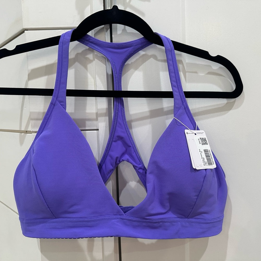 (2169) NWT Lululemon All Day Breeze Bra sz 12