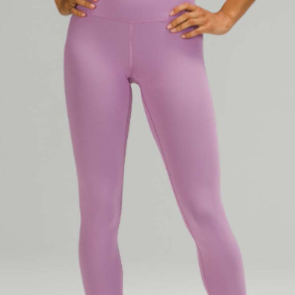 (2192) LULULEMON WUNDER TRAIN HR 25" Sz 4