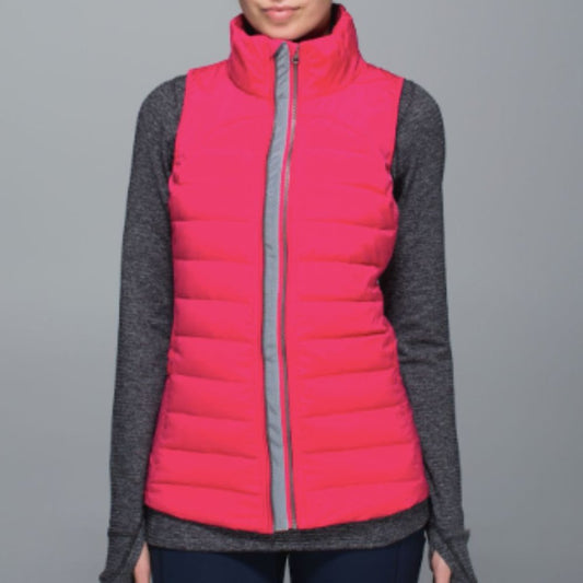 (2351) LULULEMON Fluffed Up Vest in BOOM JUICE Sz 4 **