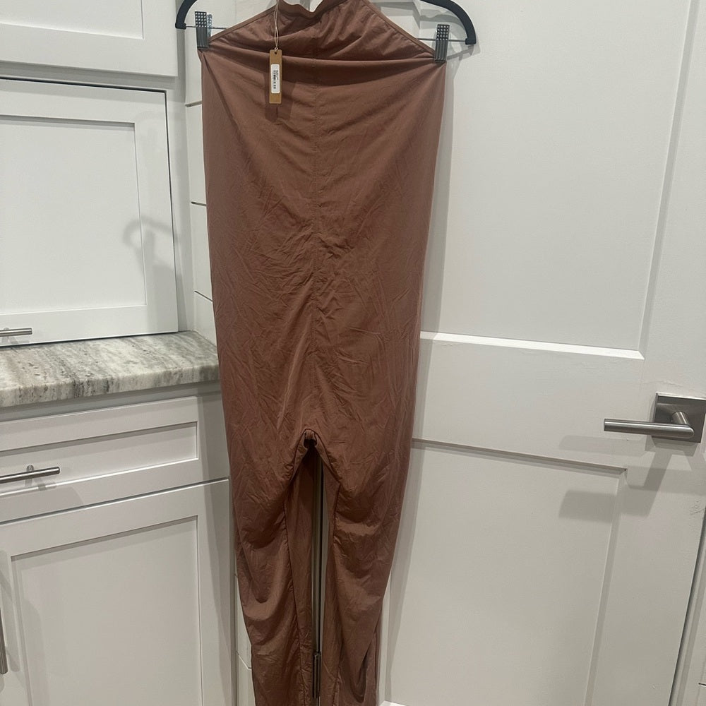 (2408) SKIMS NWT Body Suit Jelly All-In-One Mock Neck Sleeveless in SIENNA Sz 2X