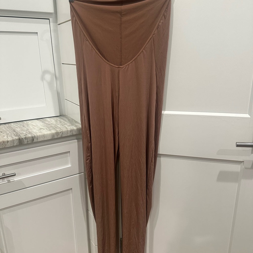 (2408) SKIMS NWT Body Suit Jelly All-In-One Mock Neck Sleeveless in SIENNA Sz 2X