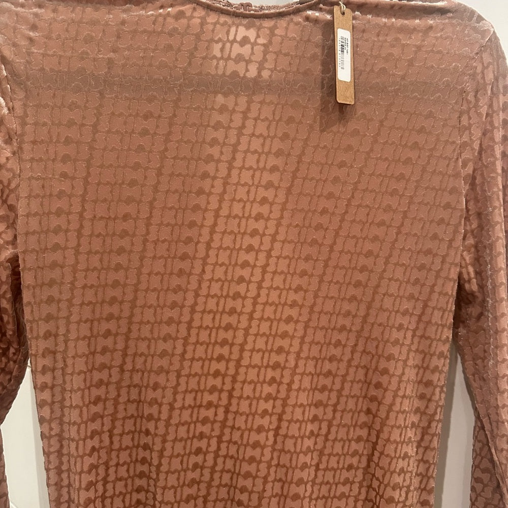 (2409) SKIMS NWT Velvet Logo Stirrup Onsesie Catsuit Sz 2X Jumpsuit in Sienna