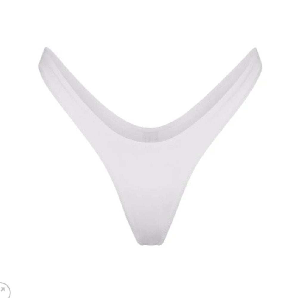 (2411) SKIMS NWT SWIM MICRO TANGA BIKINI BOTTOMS LIMITED EDITION MARBLE SIZE 3X