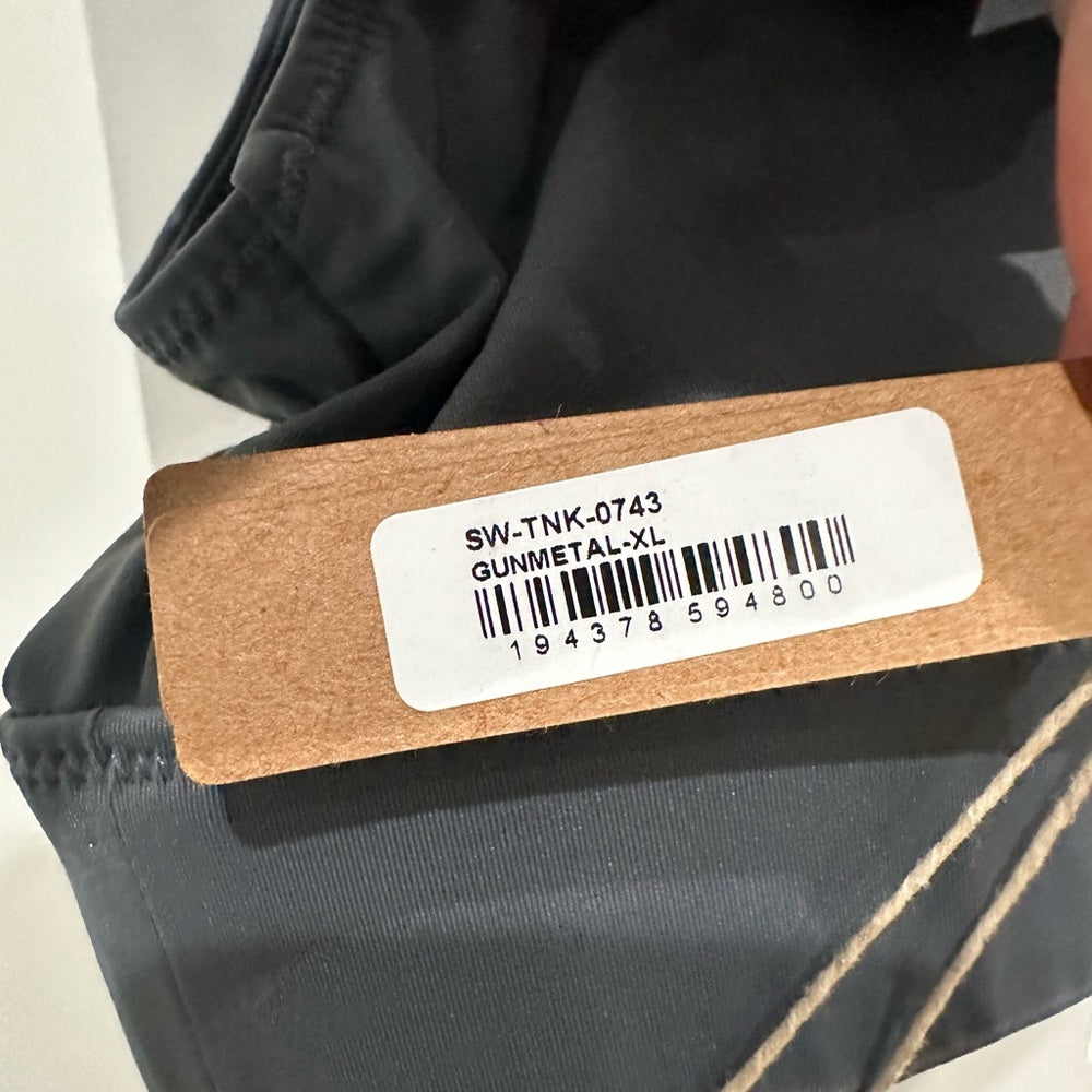 (2413) SKIMS NWT SWIM TANK BIKINI TOP in GUNMETAL Sz Xl *SOLD OUT