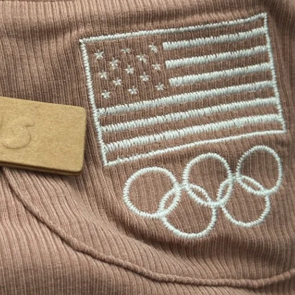 (2416) SKIMS NWT TEAM USA ROBE Olympic in SIENNA Sz M