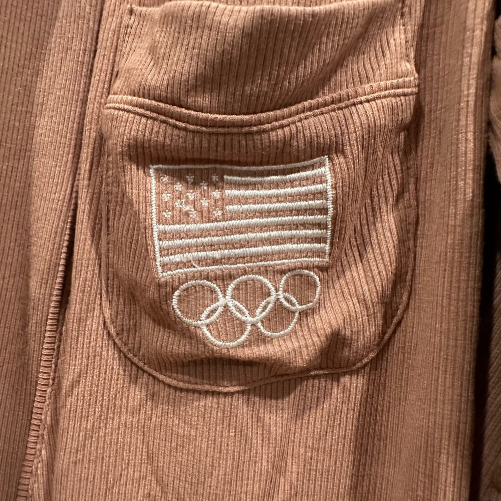 (2416) SKIMS NWT TEAM USA ROBE Olympic in SIENNA Sz M