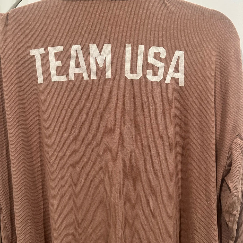 (2416) SKIMS NWT TEAM USA ROBE Olympic in SIENNA Sz M