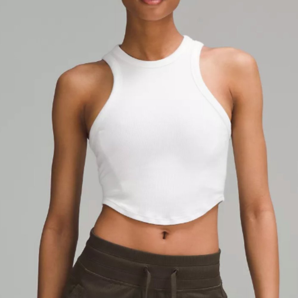 (1987) NWT LululemonHold Tight Cropped Tank Top Sz 10