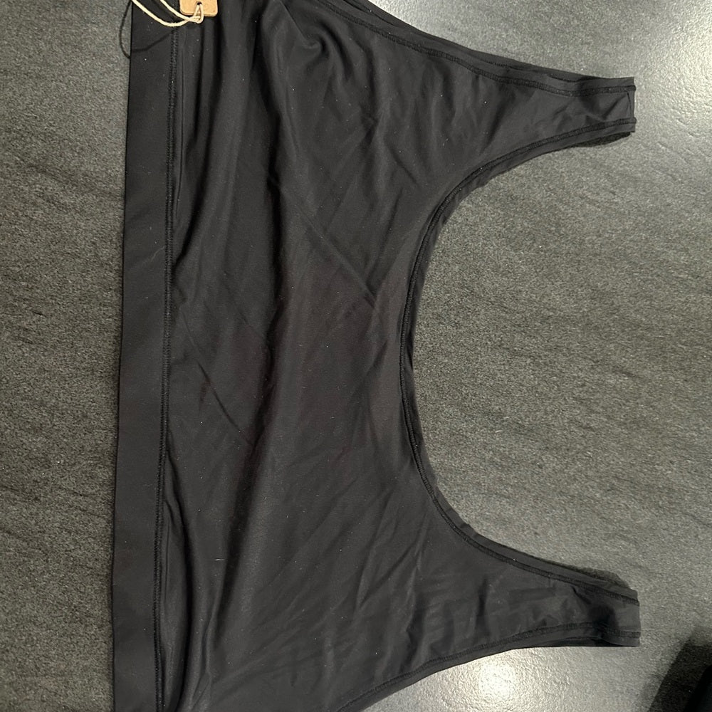 (2427) SKIMS NW JELLY SHEER SCOOP BRALETTE ** ONYX Sz 3X