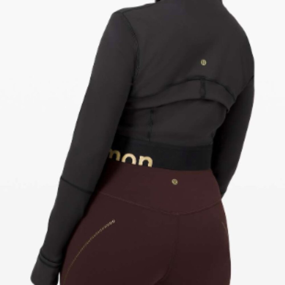 (2469) LULULEMON DEFINE CROP JACKET *GOLD **SPECIAL EDITION