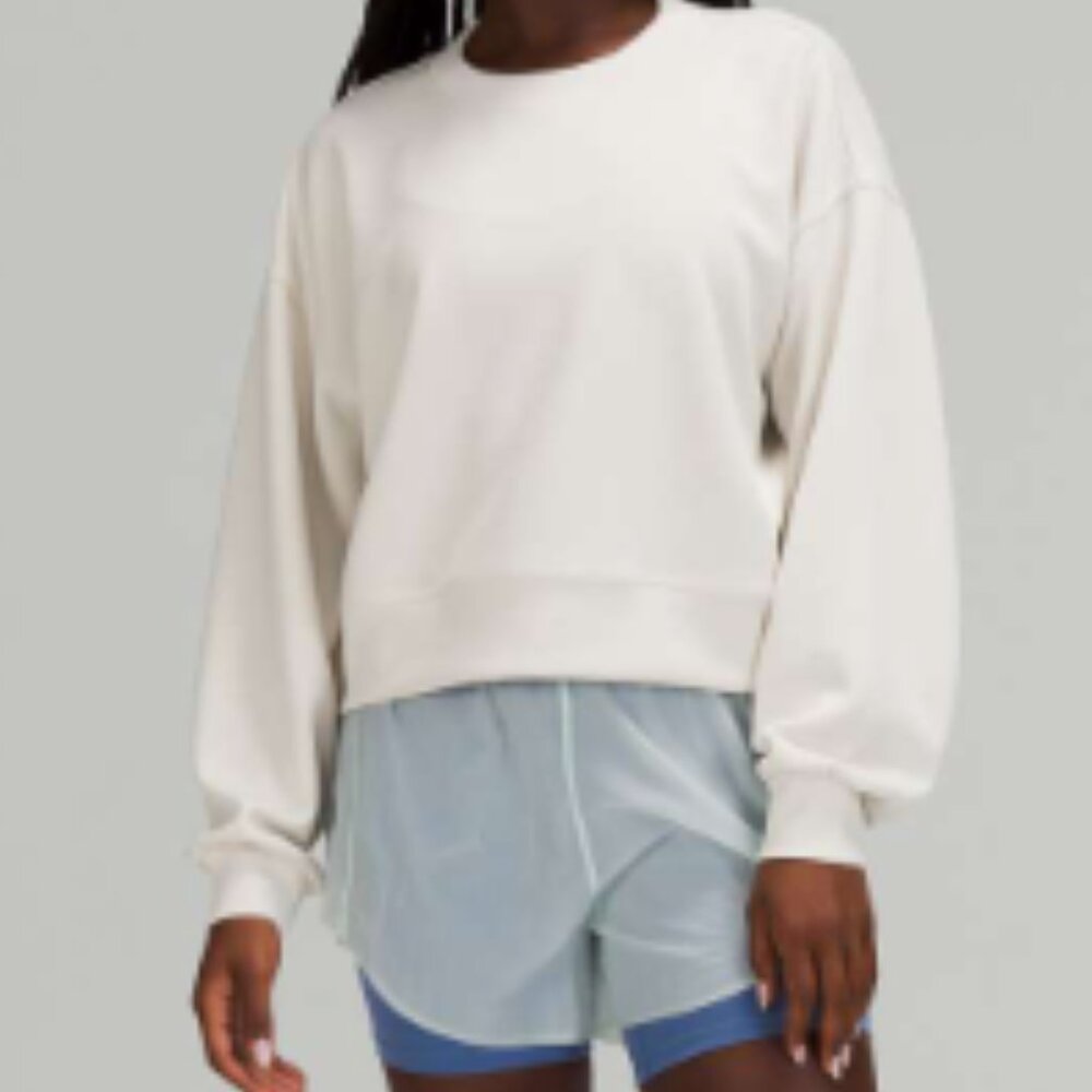 (2485) LULULEMON Perfectly Oversized Cropped Crew *Softstreme™ P2P=26.5"