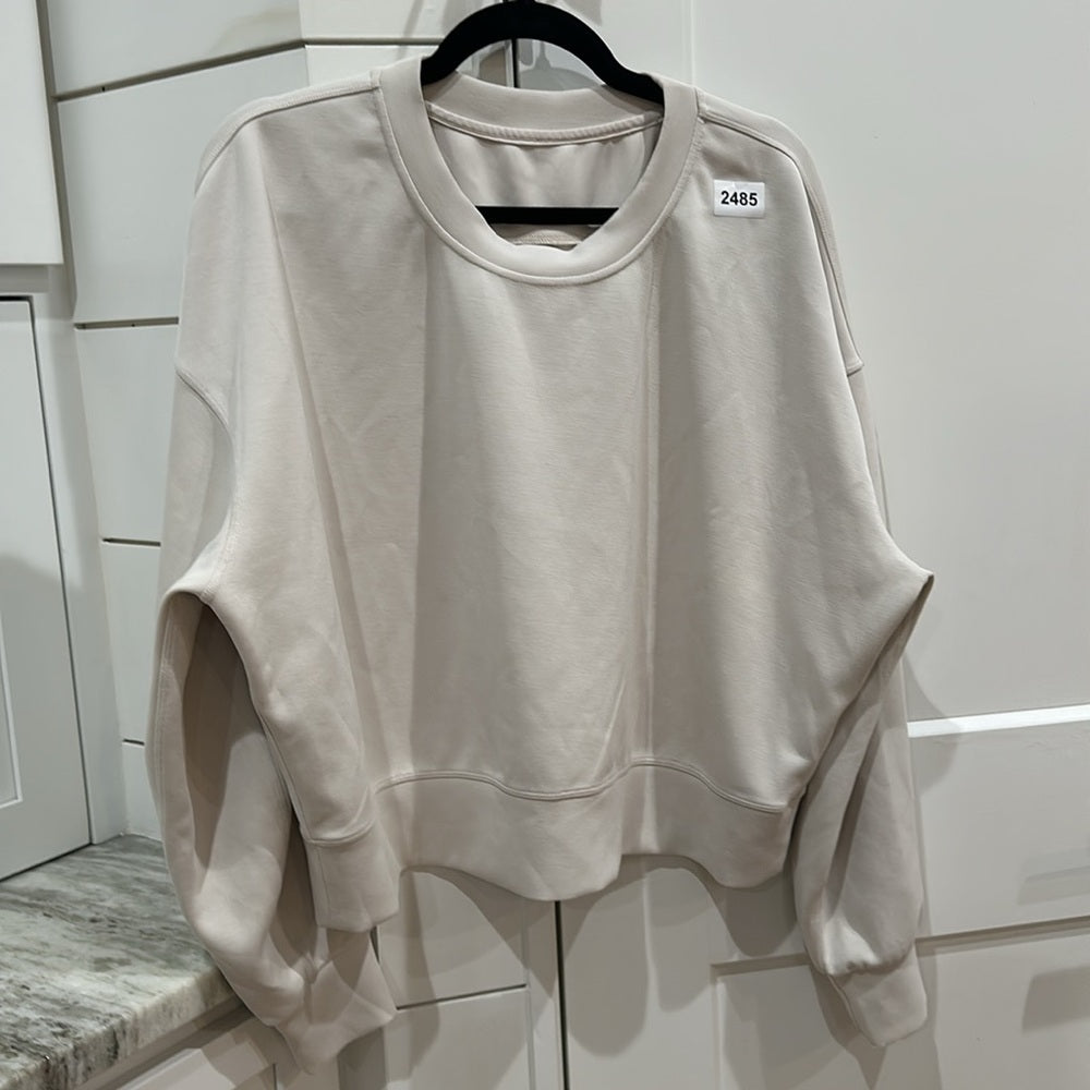 (2485) LULULEMON Perfectly Oversized Cropped Crew *Softstreme™ P2P=26.5"