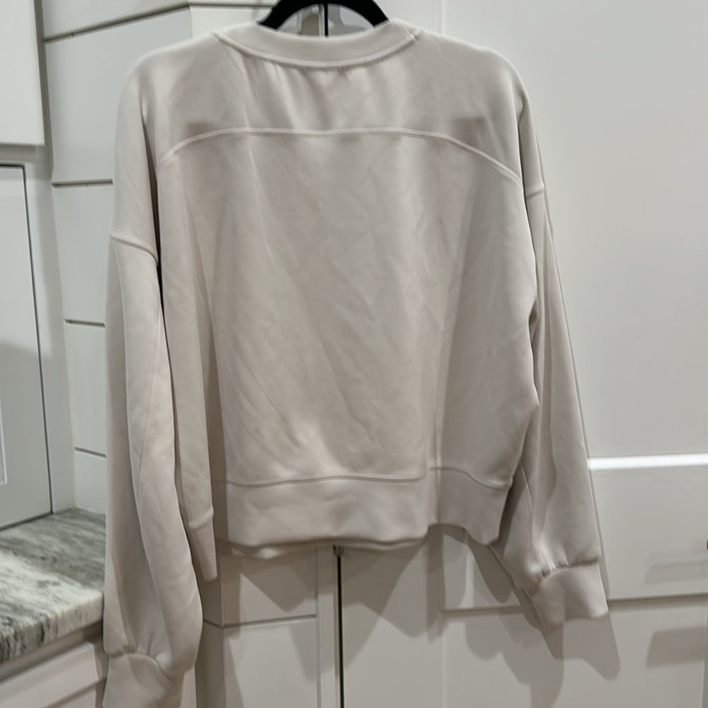 (2485) LULULEMON Perfectly Oversized Cropped Crew *Softstreme™ P2P=26.5"