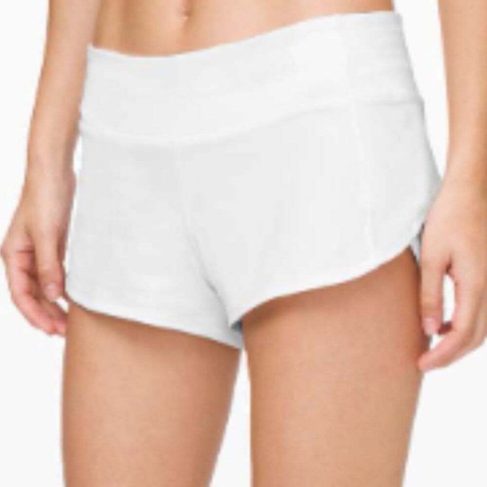 (2491) Lululemon Speed Up Short *2.5" in Sz 14 Whte
