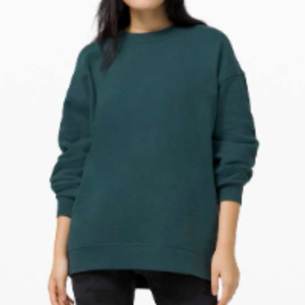 (2499) LULULEMON Perfectly Oversized Crew SWEATSHIRT P2P=27" in SUBMARINE