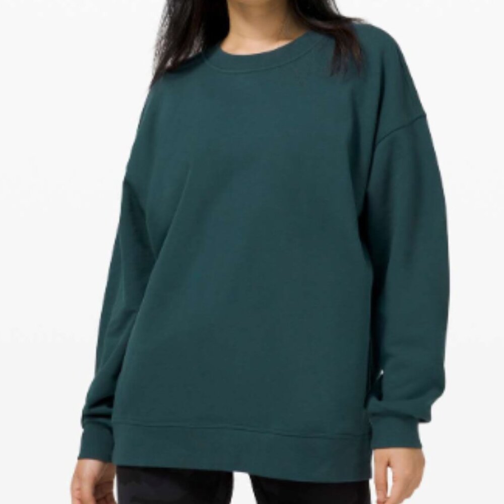 (2499) LULULEMON Perfectly Oversized Crew SWEATSHIRT P2P=27" in SUBMARINE