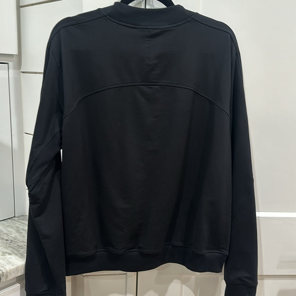 (2500) LULULEMON City Sweat Crew SWEATSHIRT Sz 12 in BLACK