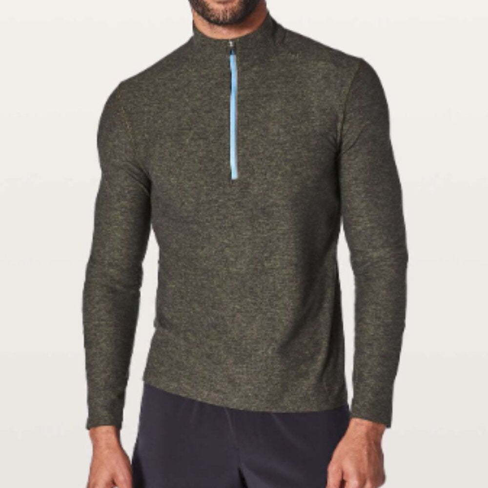 (2501) LULULEMON MENS Surge Warm 1/2 Zip Sz L
