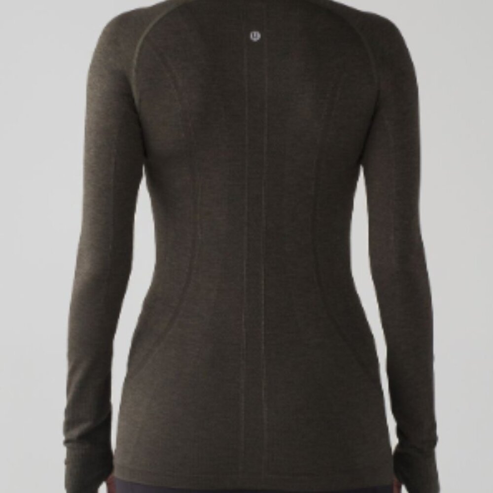 (6006)  🍋 LULULEMON RUN: Swiftly Tech Long Sleeve Crew Sz 10 EUC