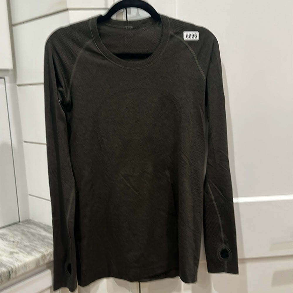 (6006)  🍋 LULULEMON RUN: Swiftly Tech Long Sleeve Crew Sz 10 EUC