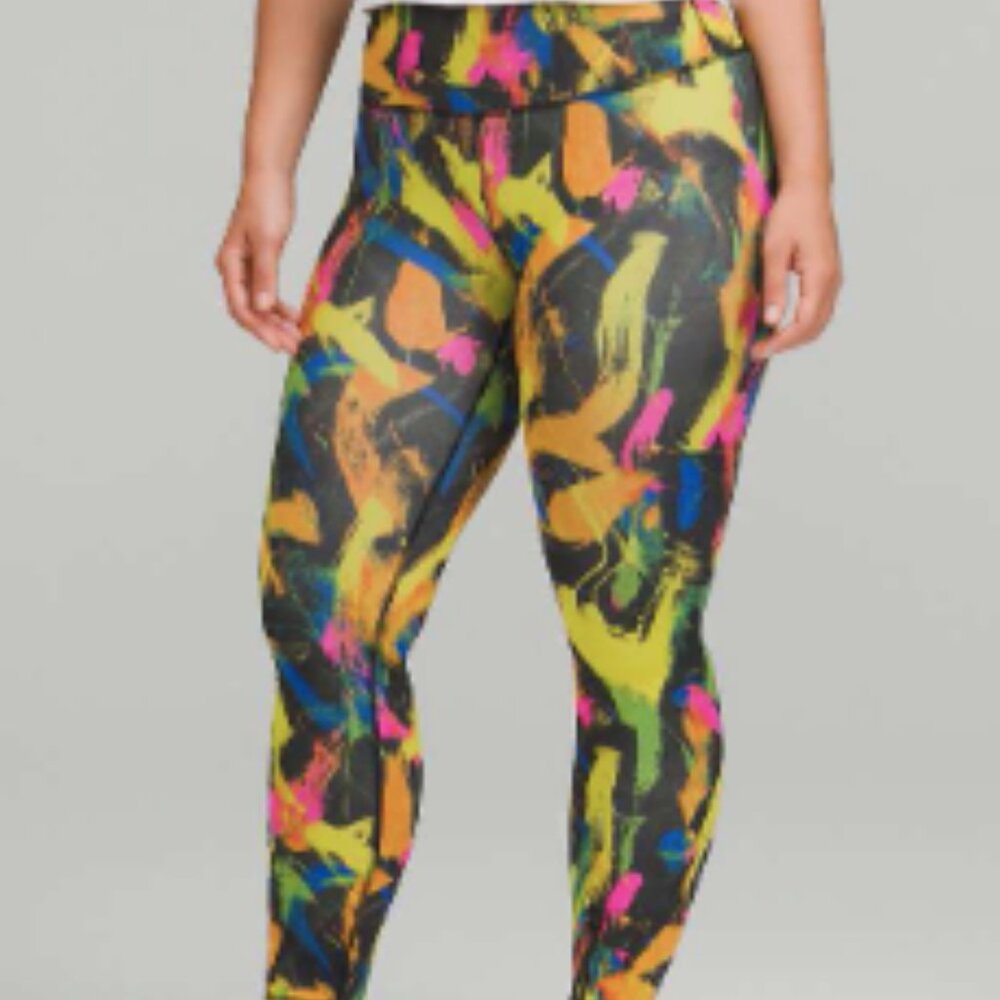 (6008) Lululemon Wunder Train Contour Fit High-Rise Tight 25" Sz 6