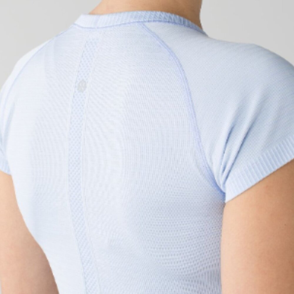 (6015)  🍋 LULULEMON RUN: Swiftly Tech Short Sleeve Crew Sz 12 ** LOVED ** MARK