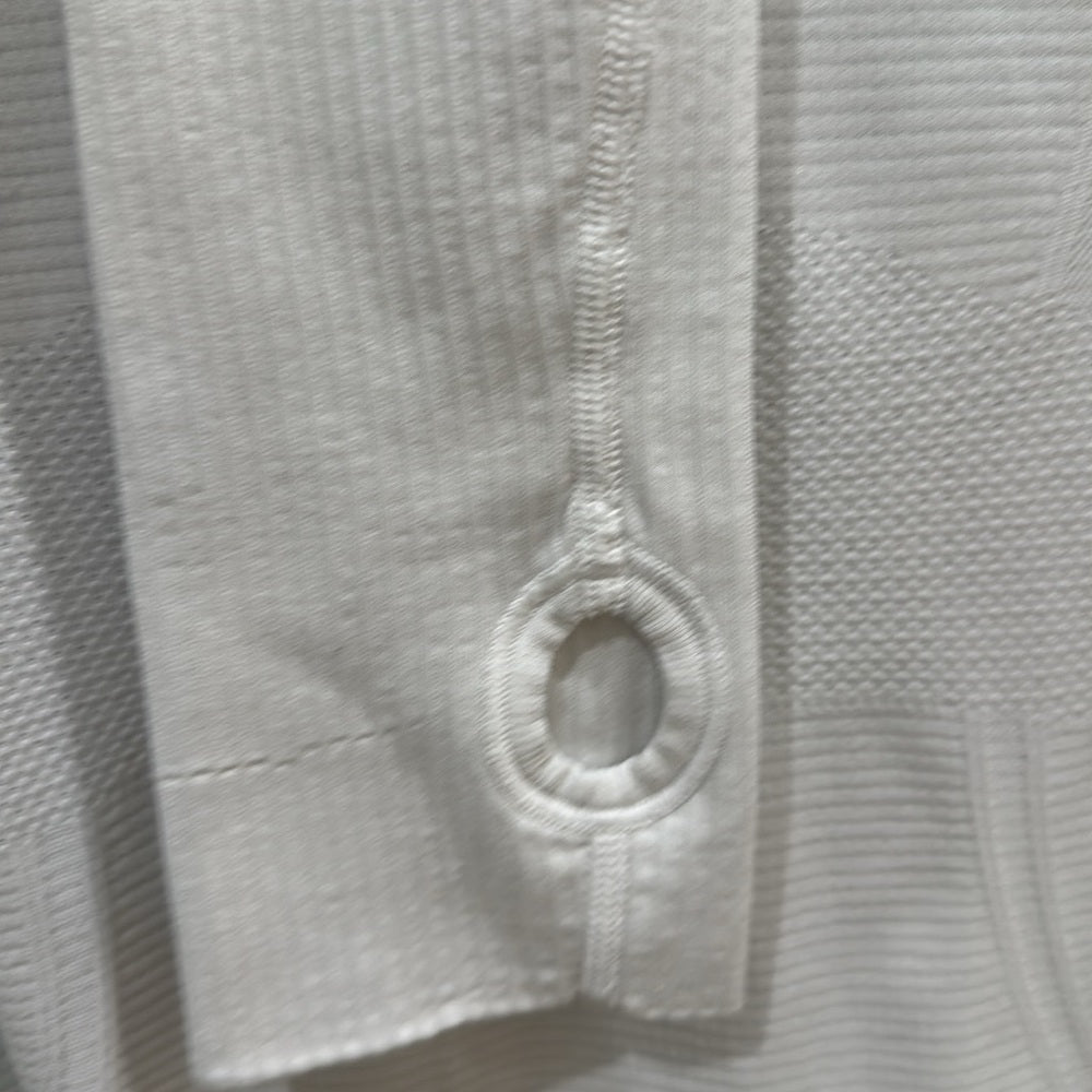 (6031)  🍋 LULULEMON RUN: Swiftly Tech Long Sleeve Crew Sz 8 WHITE *GUC